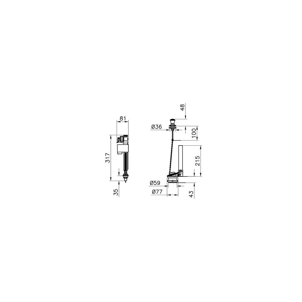 Vitra 6 Lt Alttan Su Girişli İç Takım 330B1510 2