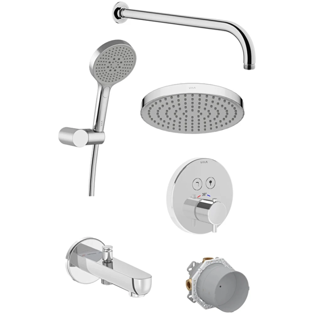Vitra Aquacontrol Round Ankastre Duş Seti - A49328