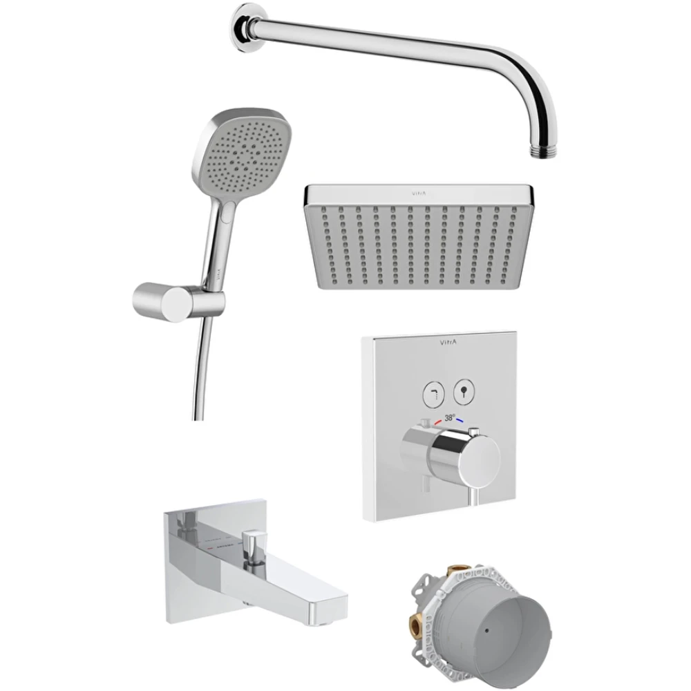 Vitra Aquacontrol Square Ankastre Duş Seti - A49327