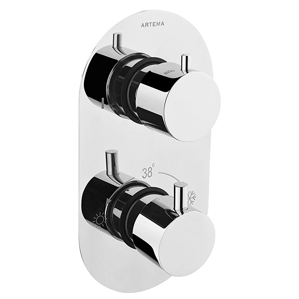 Vitra AquaHeat R2 2 Yollu Yönlendiricili Ankastre Banyo-Duş Bataryası A47113