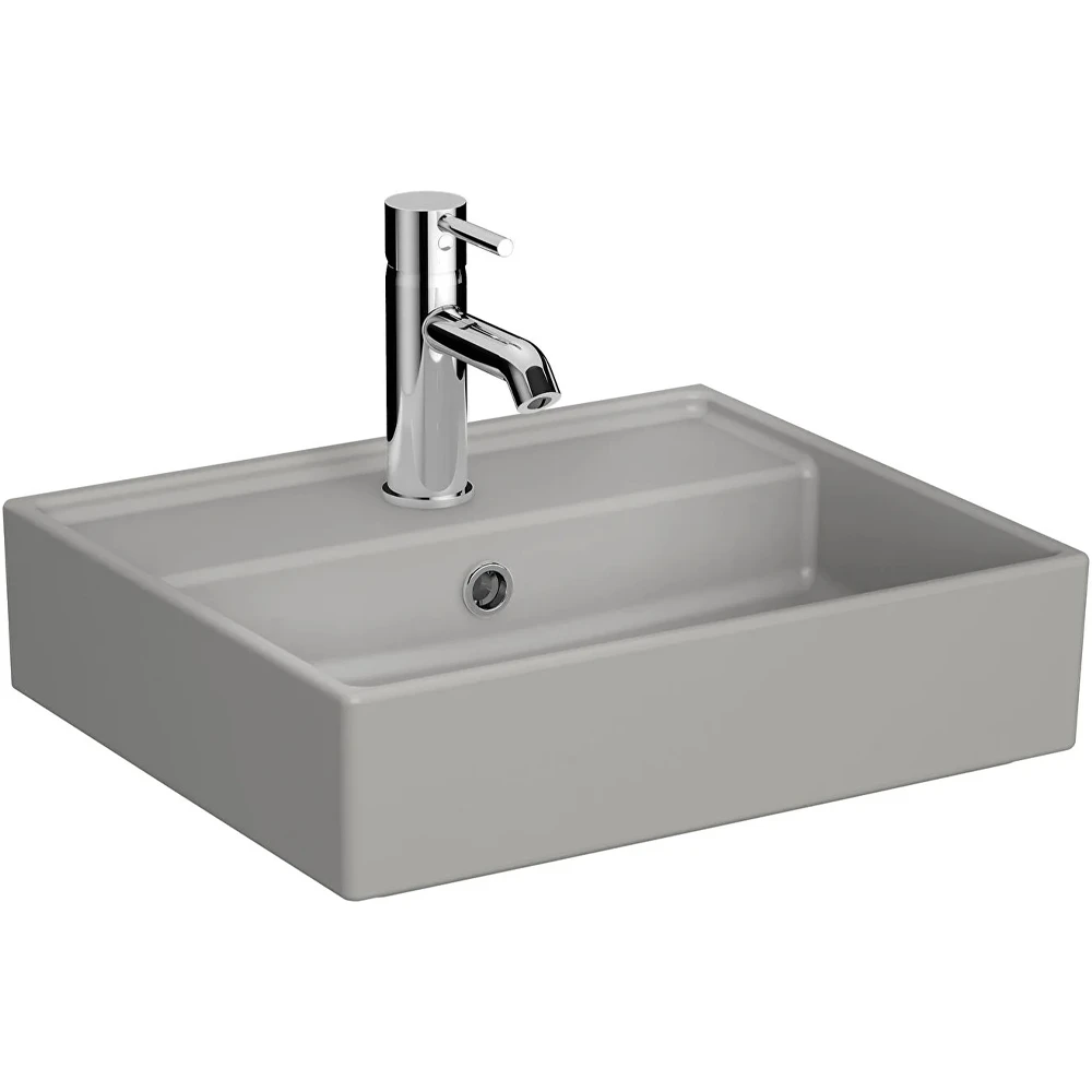 Vitra Archiplan 45x38 Cm Mat Taş Gri Lavabo - 7400B476-0001