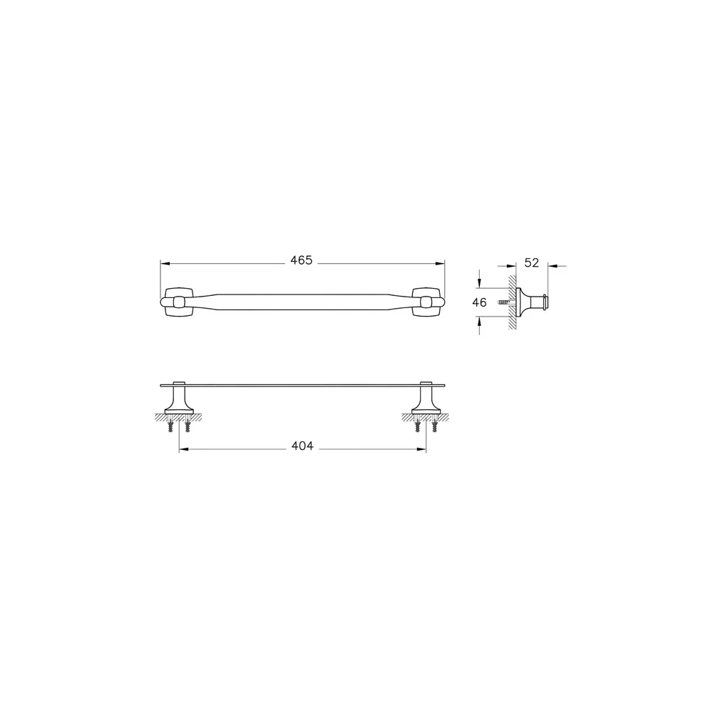 VitrA Base 400 Uzun Havluluk Mat Siyah A4411936 2