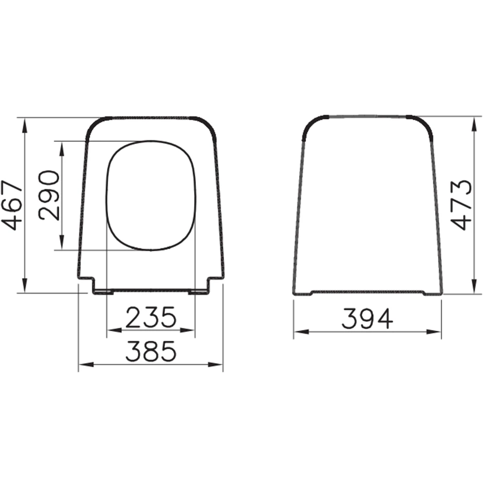 Vitra Equal Slim Yavaş Kapanan Klozet Kapağı - 119-476R009 2