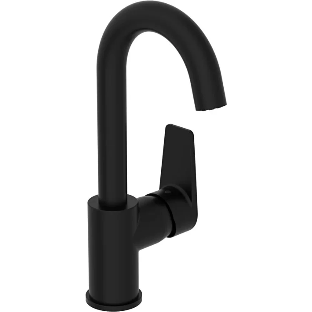 Vitra Flow Square Döner Borulu Mat Siyah Lavabo Bataryası - A4316536