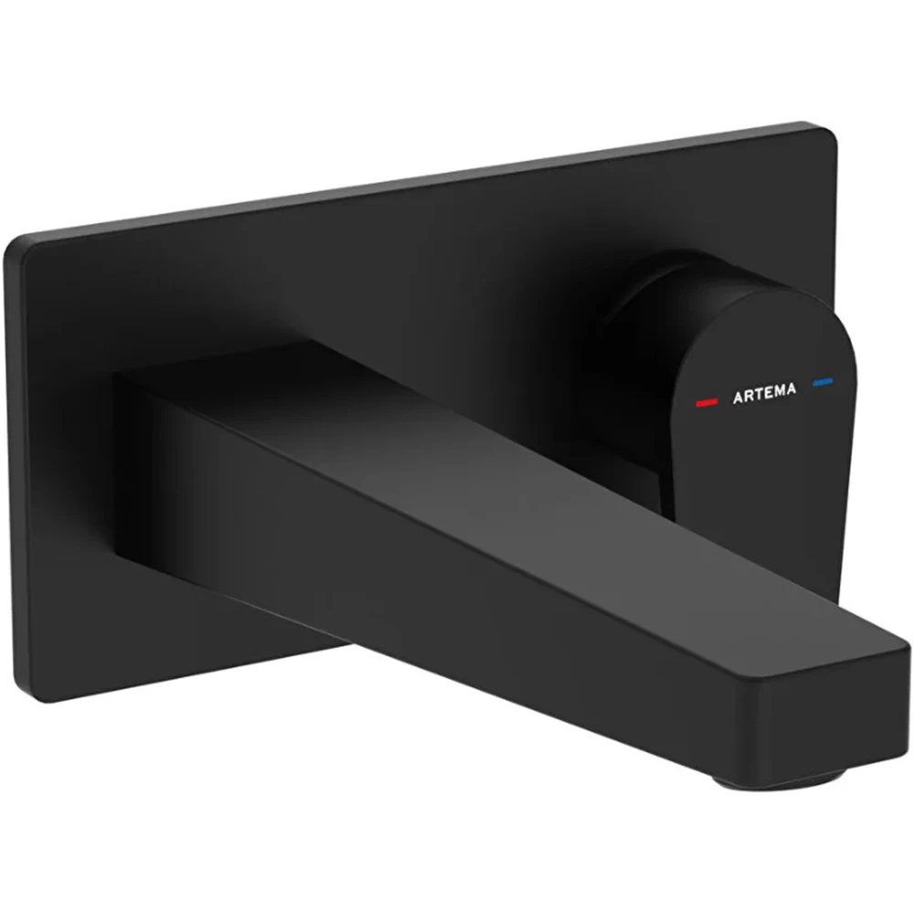 Vitra Flow Square Mat Siyah Ankastre Lavabo Bataryası - A4318036