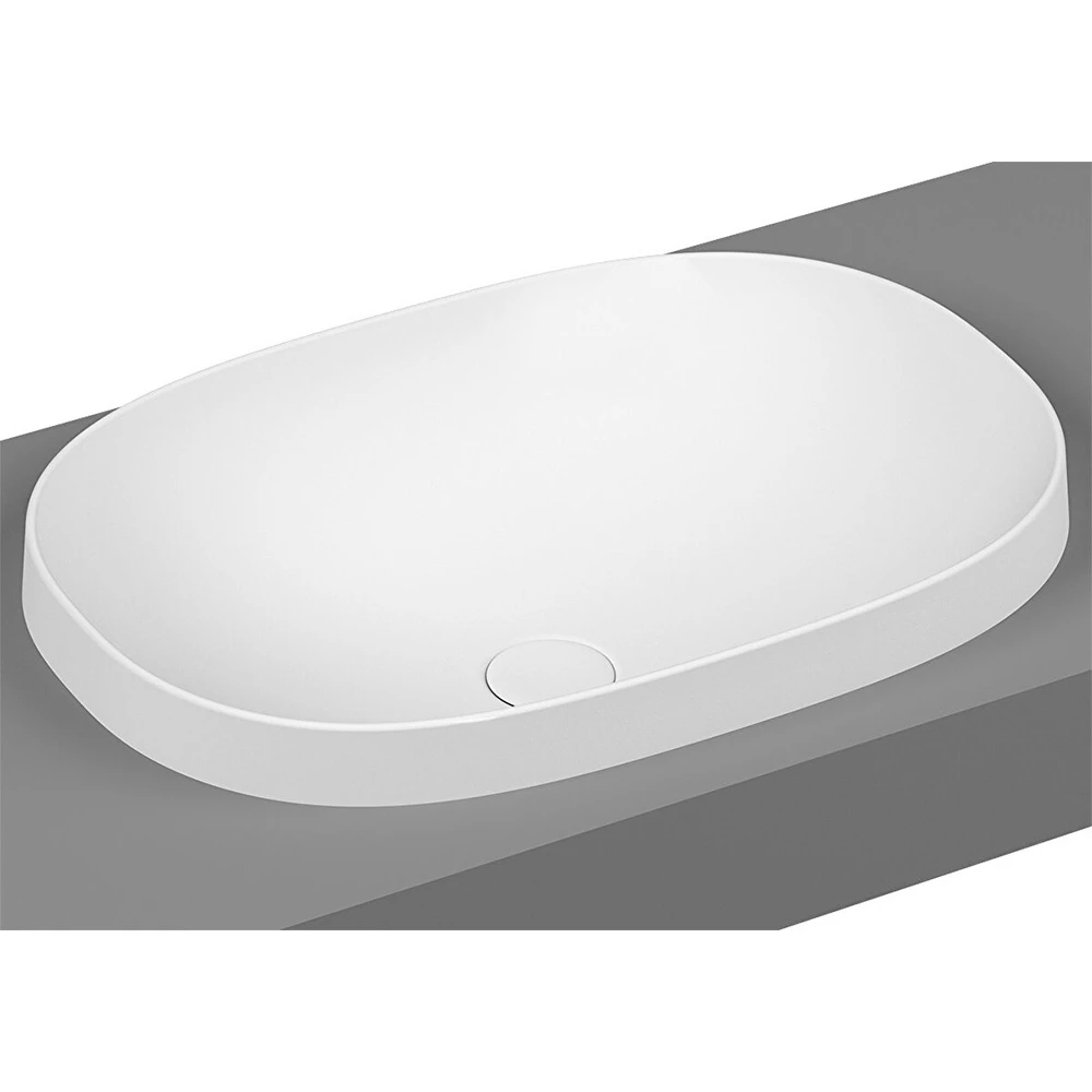 Vitra Frame 55x39 Cm Oval Mat Beyaz Tezgahüstü Lavabo 5652B401-0016