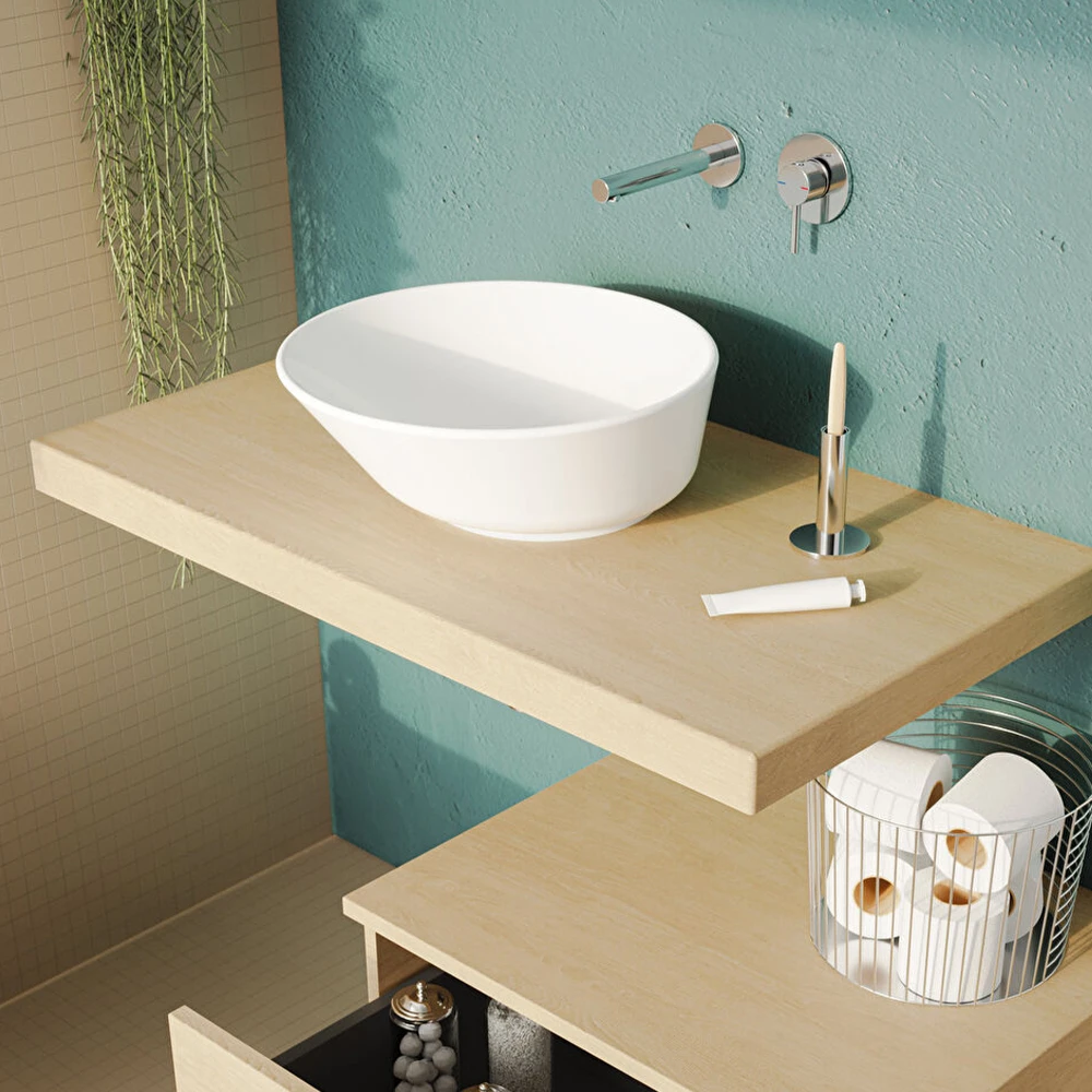 Vitra Geo 40x38 Cm Yuvarlak Çanak Lavabo 7421B003-0016 2