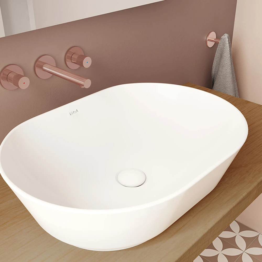 Vitra Geo 55x40 Cm Oval Çanak Lavabo 7427B003-0016 2