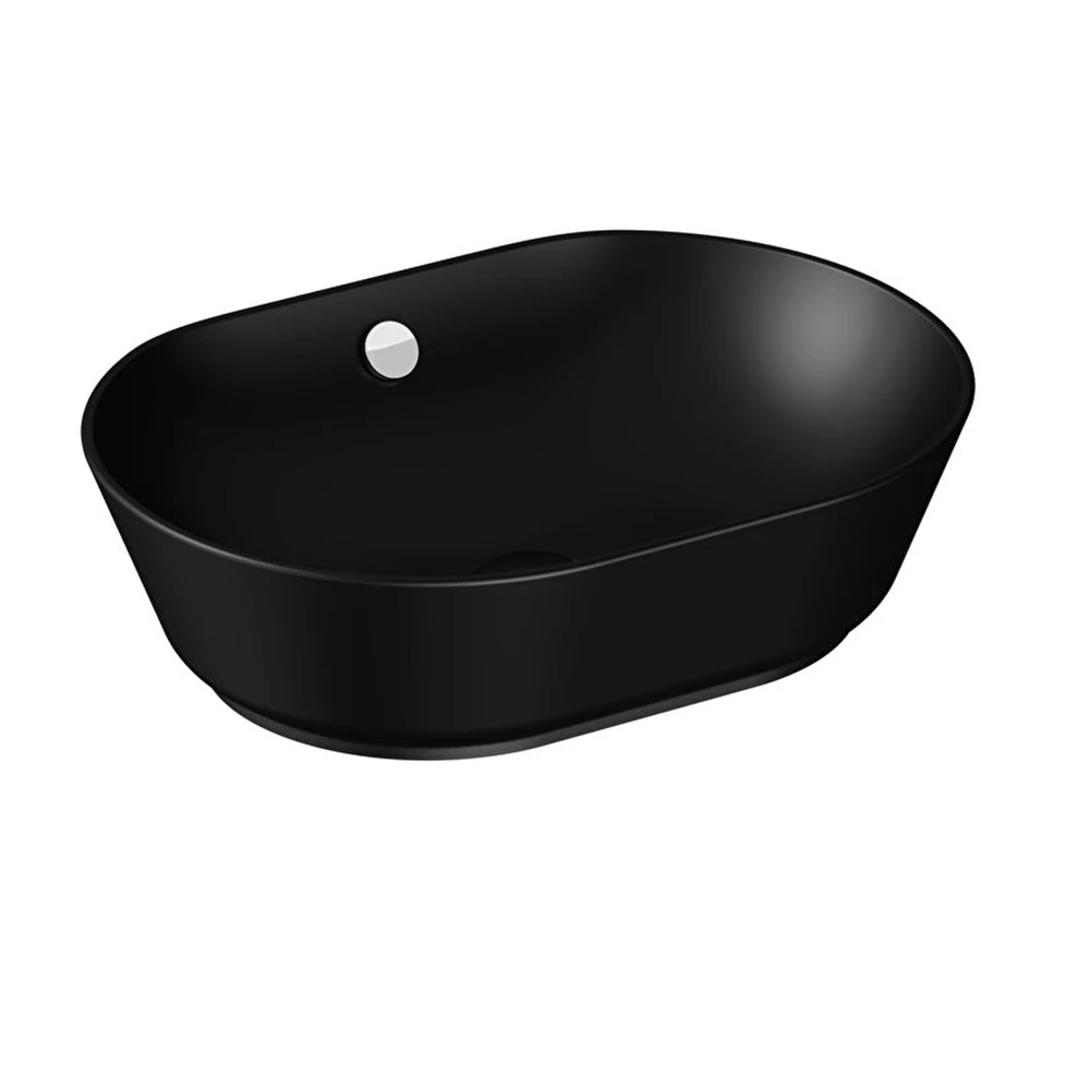 Vitra Geo 55x40 Cm Oval Mat Siyah Çanak Lavabo 7427B083-0012