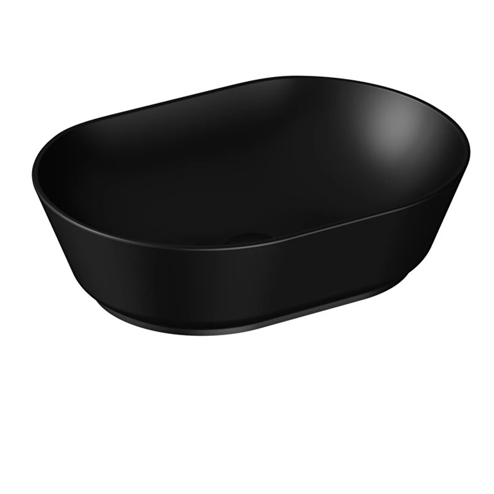Vitra Geo 55x40 Cm Oval Mat Siyah Çanak Lavabo 7427B083-0016