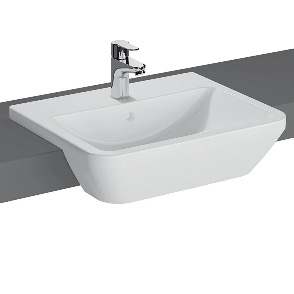Vitra Integra 55x45 Cm Dikdörtgen Yarım Tezgah Lavabo 7069B003-0001