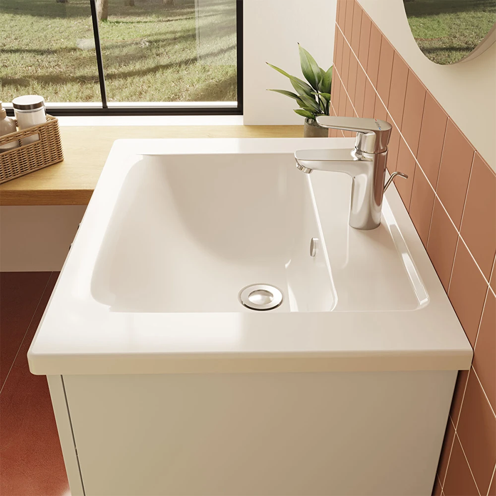 Vitra Integra 60x47 Cm Etajerli Lavabo 7055B003-0001 2