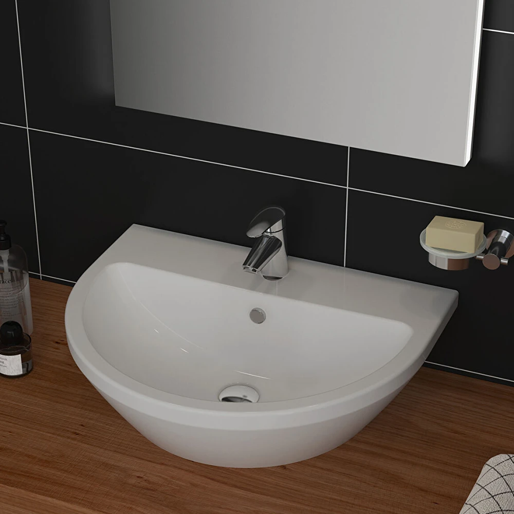 Vitra Integra 60x47 Cm Yuvarlak Lavabo 7068L003-0001 2