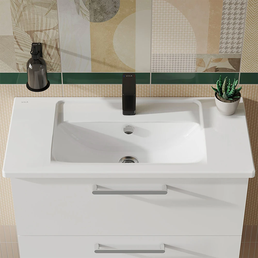 Vitra Integra 80x39 Cm Etajerli Lavabo 7036B003-0001 2
