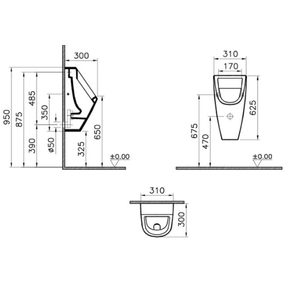 Vitra Integra Pisuvar 5462L003-0309 2