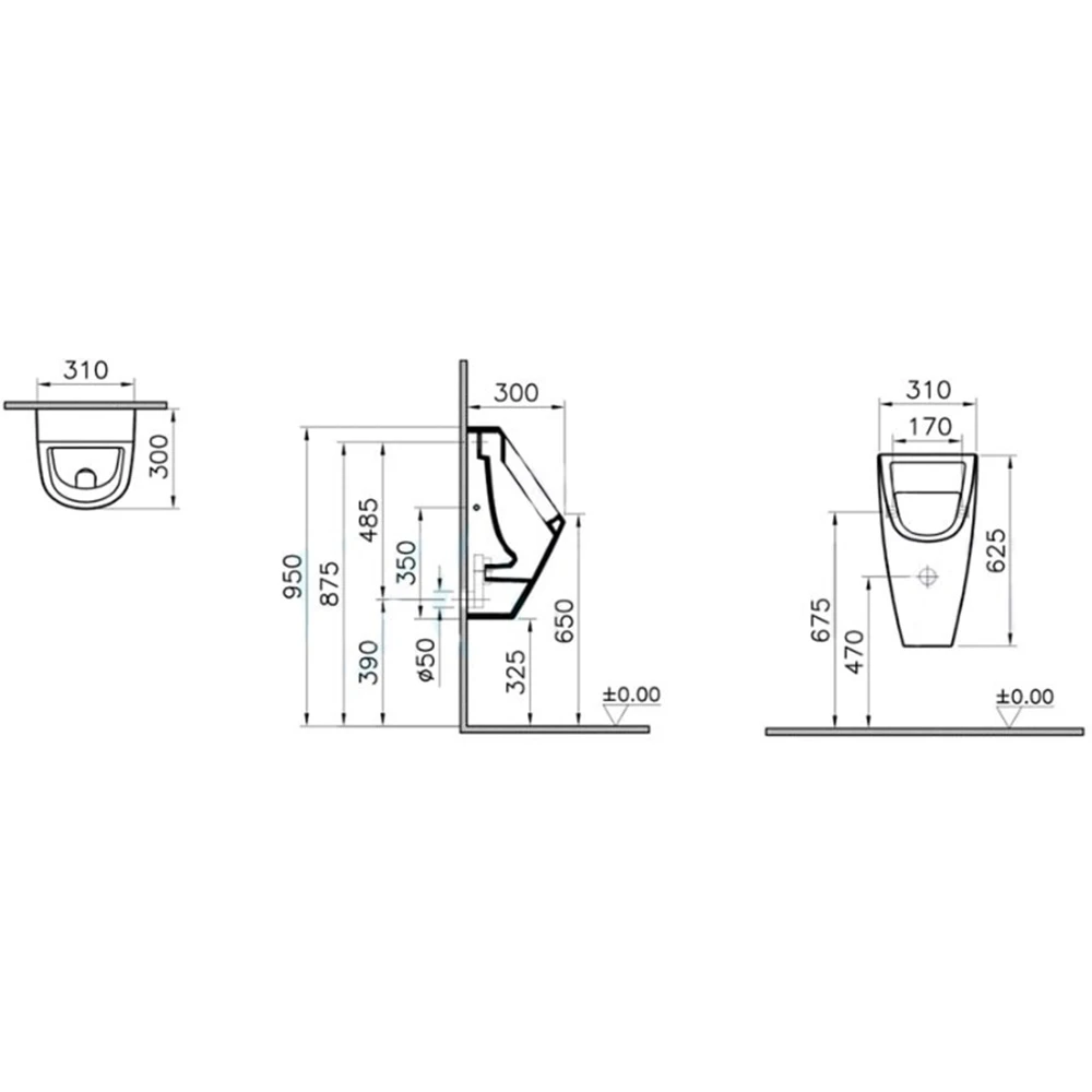 Vitra Integra Pisuvar 5462L003-1069 2