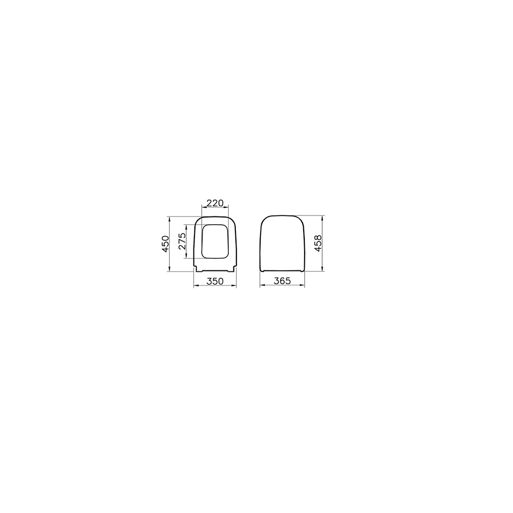 Vitra Integra Square Yavaş Kapanan Klozet Kapağı 91-003R009 2
