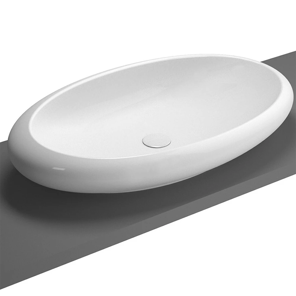 Vitra İstanbul 85x51 Cm Oval Çanak Lavabo 4446B403-0016