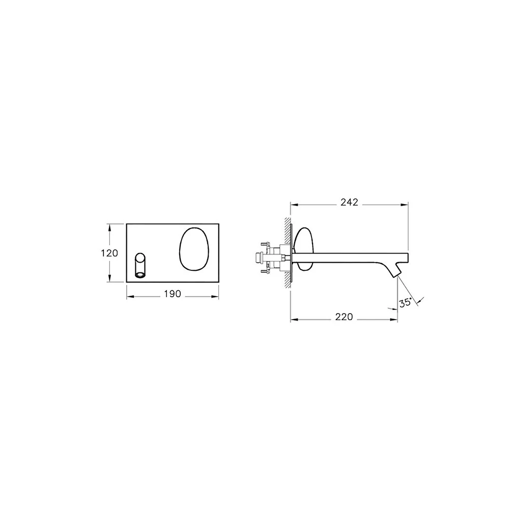 Vitra İstanbul Ankastre Lavabo Bataryası A42231 3