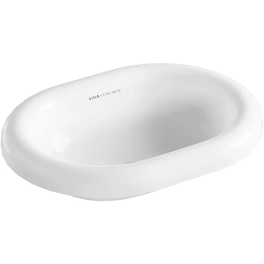 Vitra Liquid 53x40 Cm Oval Kompakt Tezgahüstü Lavabo - 7300B403-0016