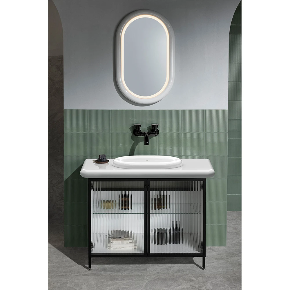 Vitra Liquid 53x40 Cm Oval Kompakt Tezgahüstü Lavabo - 7300B403-0016 2