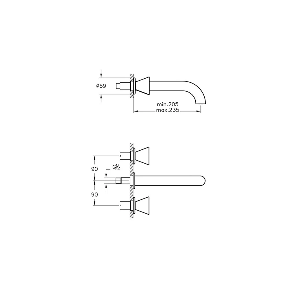 Vitra Liquid Ankastre Lavabo Bataryası A42689 2