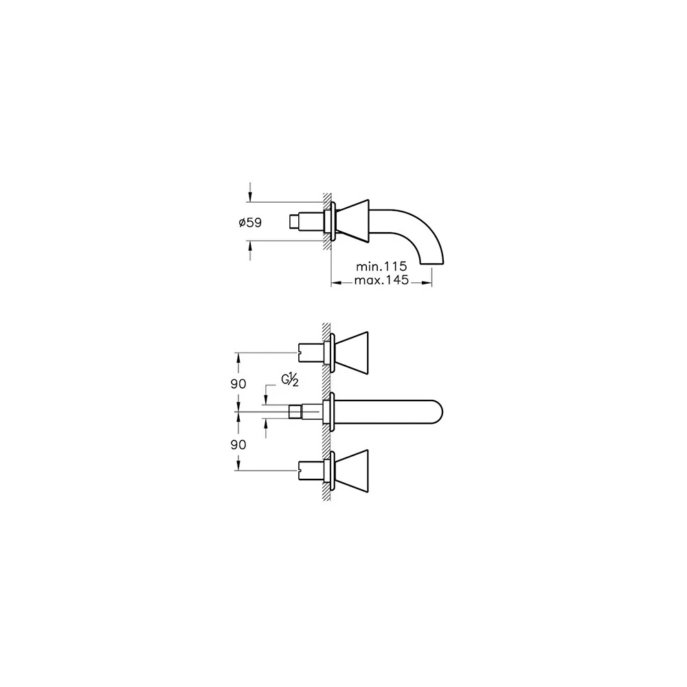 Vitra Liquid Ankastre Lavabo Bataryası A42690 3