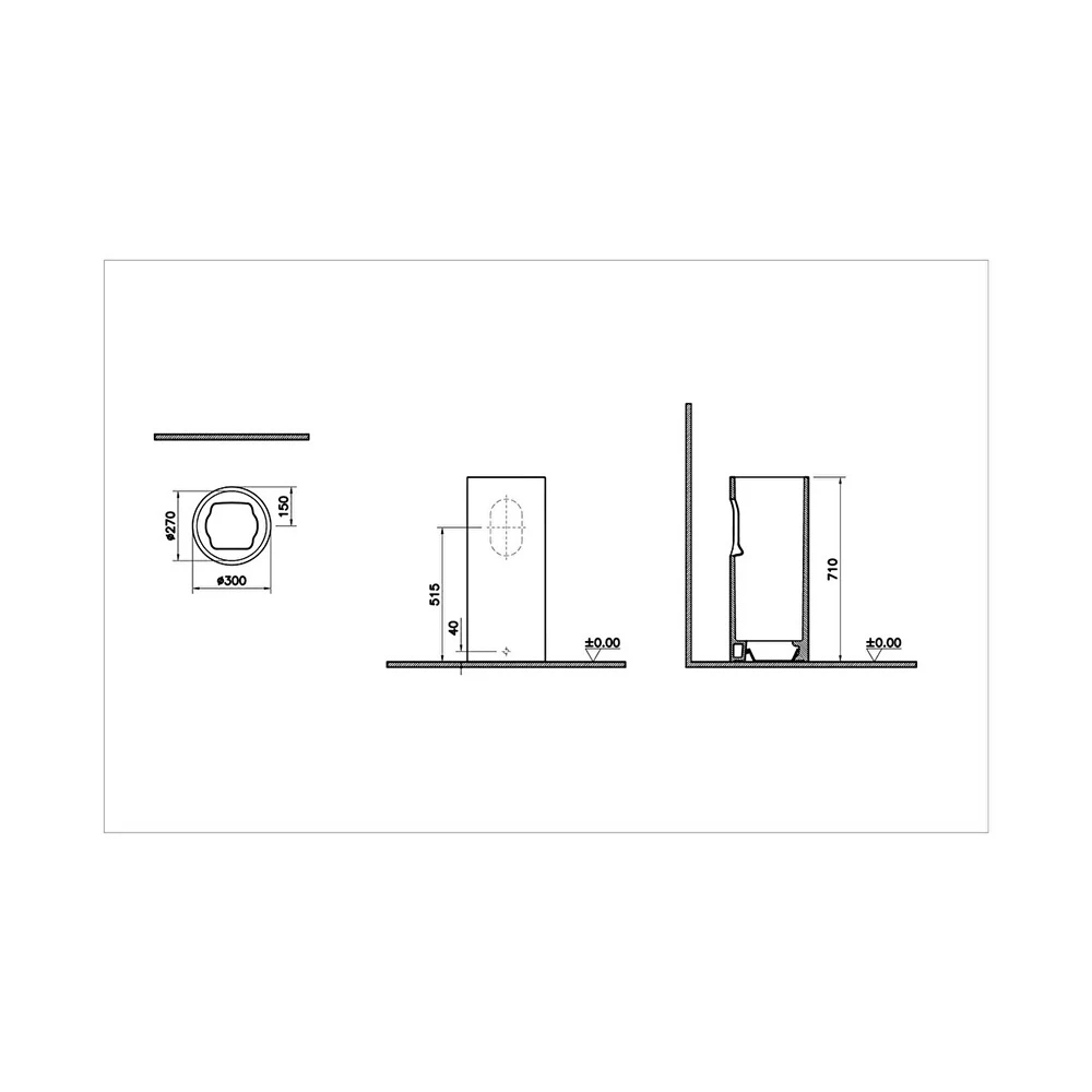 Vitra Liquid Kolon Ayak 7319B403-0156 3
