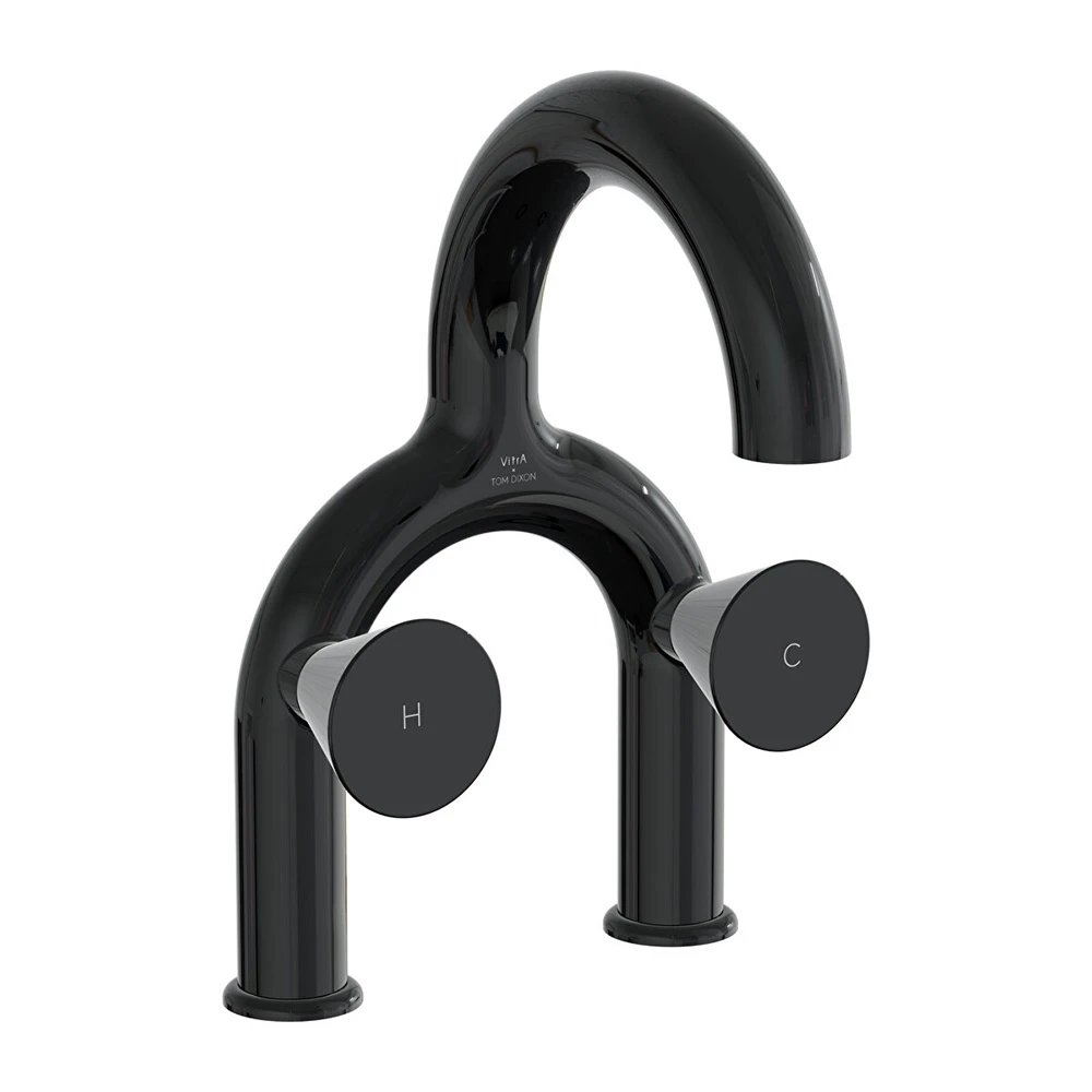 Vitra Liquid Parlak Siyah Lavabo Bataryası A4274739