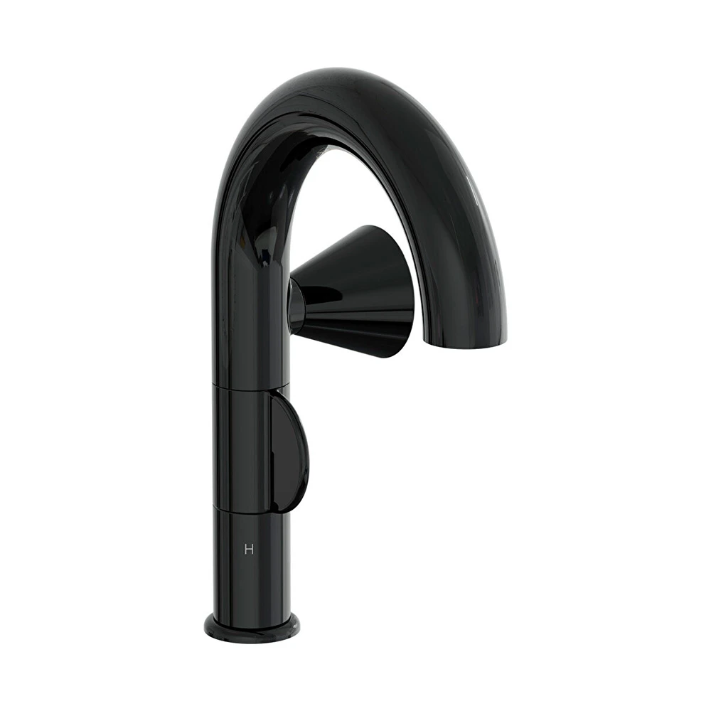 Vitra Liquid Parlak Siyah Lavabo Bataryası A4274939