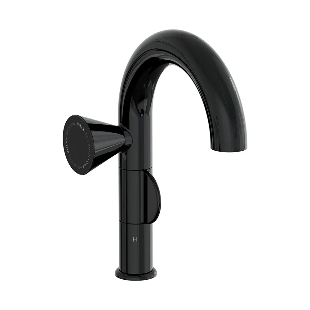 Vitra Liquid Parlak Siyah Lavabo Bataryası A4275539