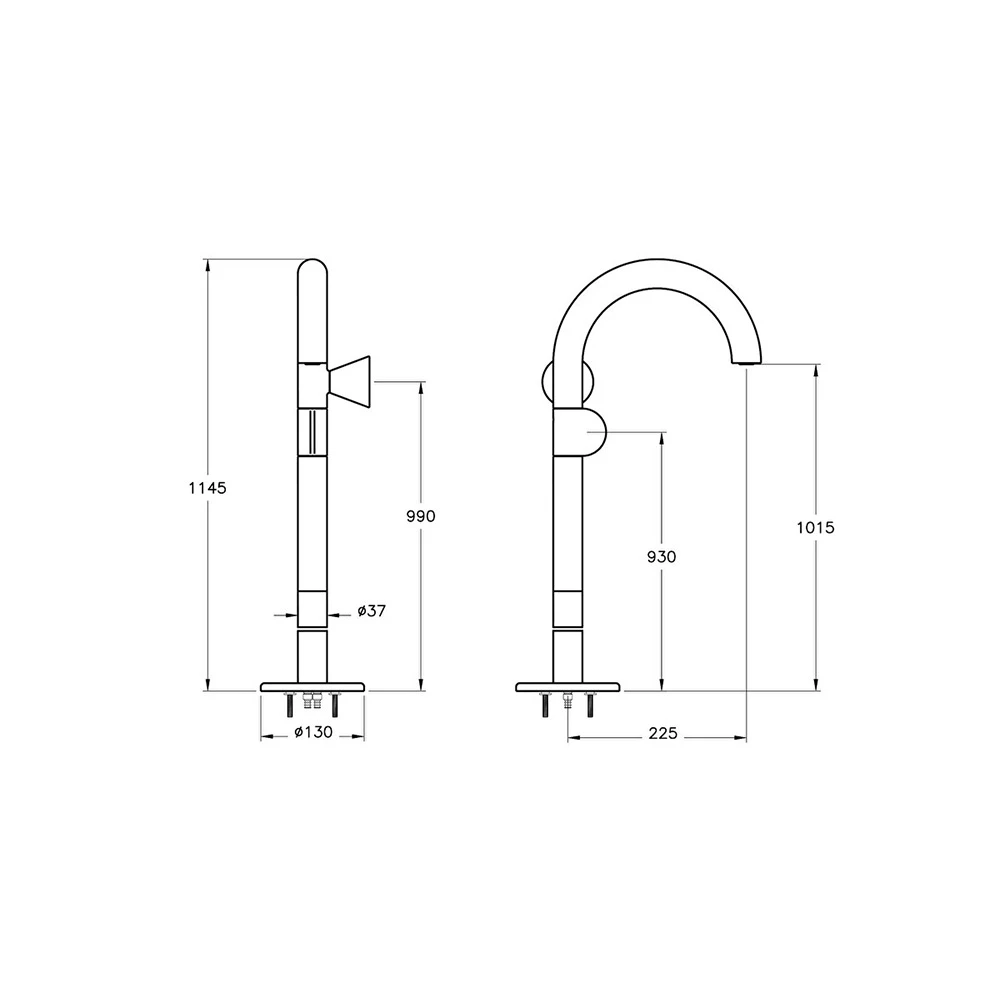 Vitra Liquid Yüksek Lavabo Bataryası A42775 3