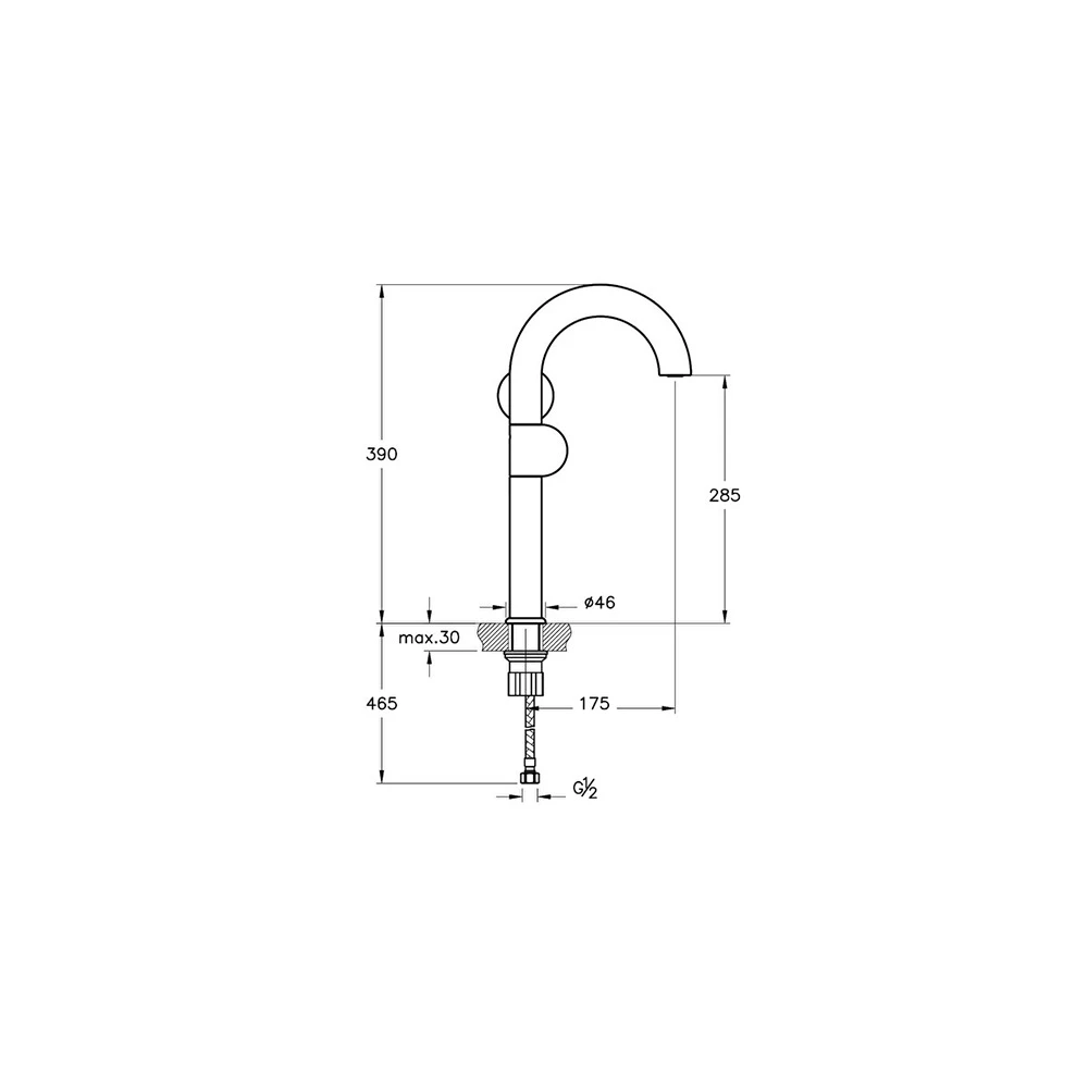 Vitra Liquid Yüksek Lavabo Bataryası A42791 2