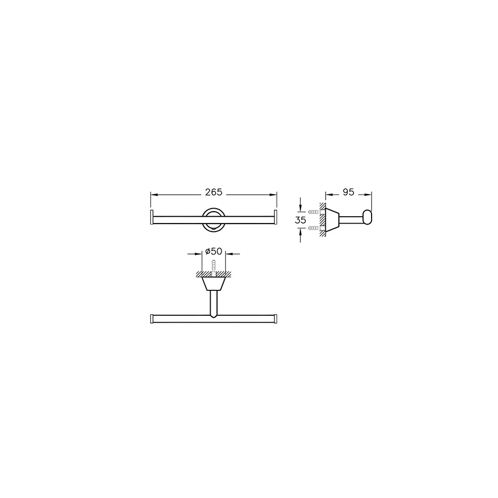 Vitra Matrix İkili Tuvalet Kağıtlığı A44581 3
