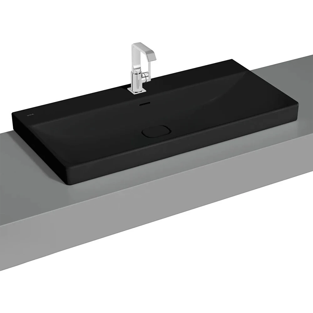 Vitra Metropole 100x47 Cm Mat Siyah Çanak Lavabo - 7529B483-7211
