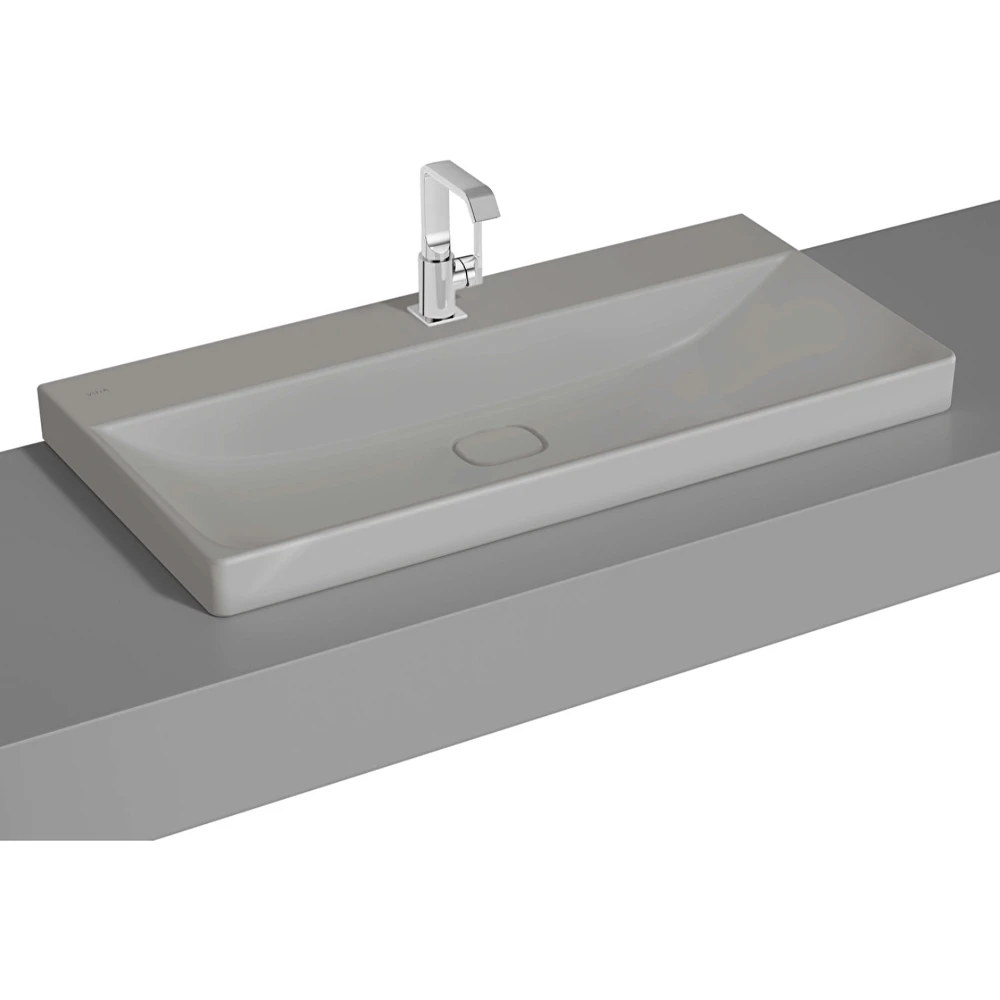Vitra Metropole 100x47 Cm Mat Taş Gri Çanak Lavabo - 7529B476-0937