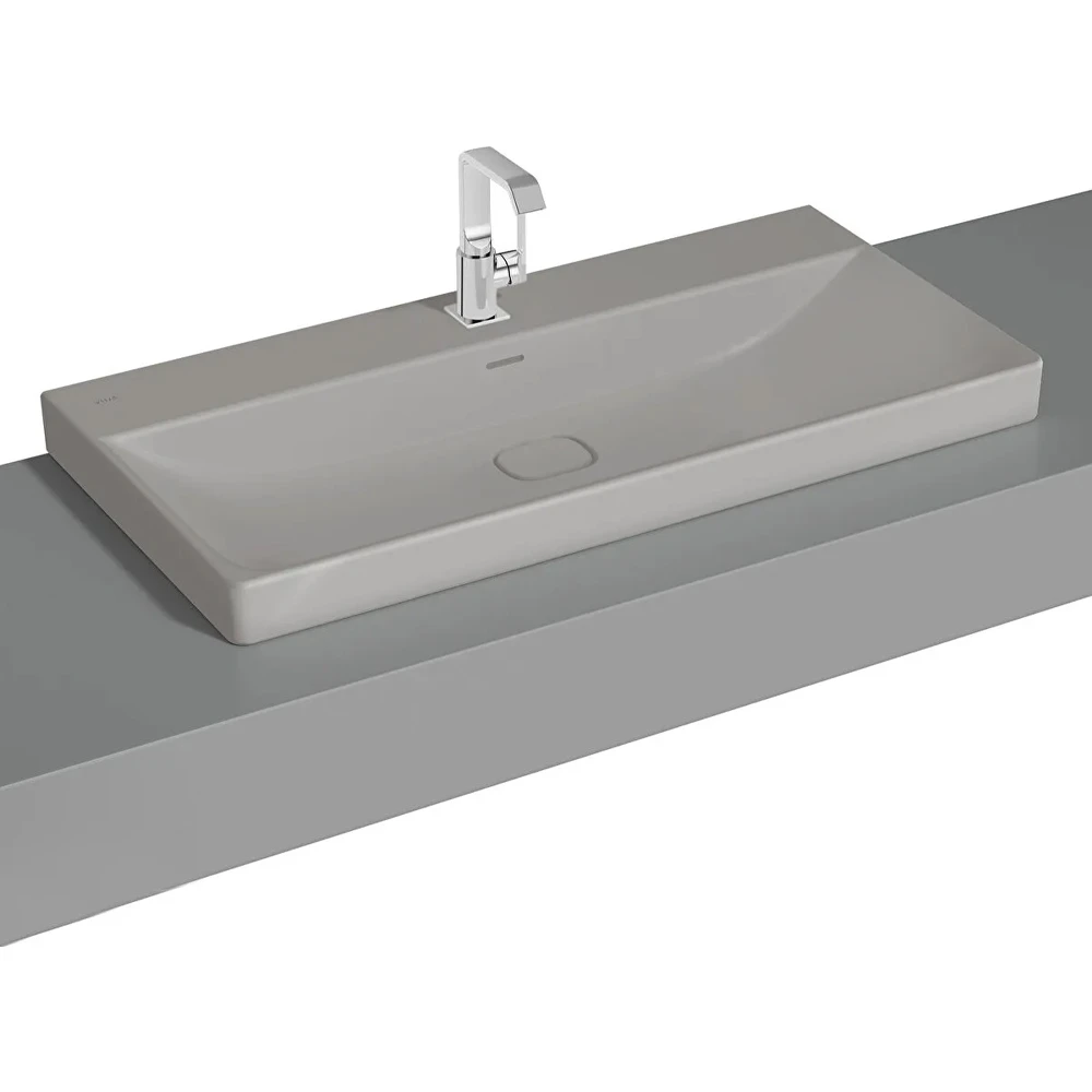 Vitra Metropole 100x47 Cm Mat Taş Gri Çanak Lavabo - 7529B476-7211
