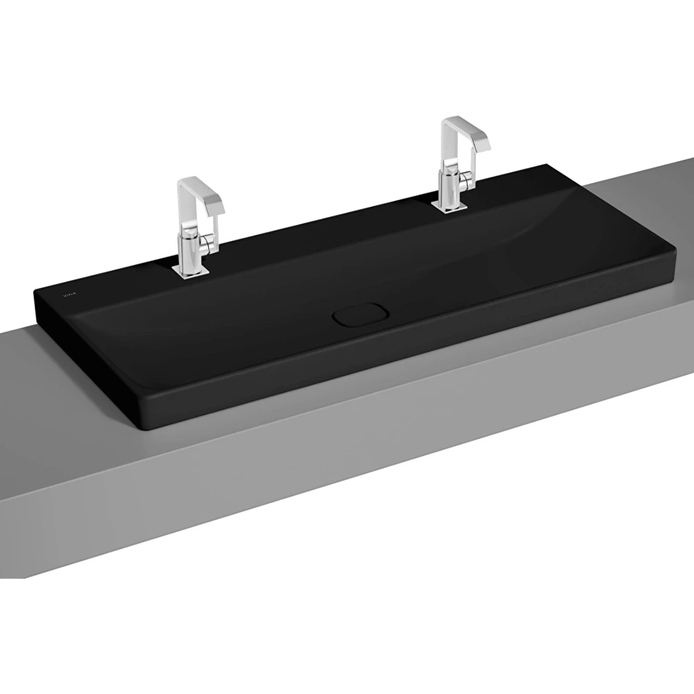 Vitra Metropole 120x47 Cm Mat Siyah Çanak Lavabo - 7530B483-0937