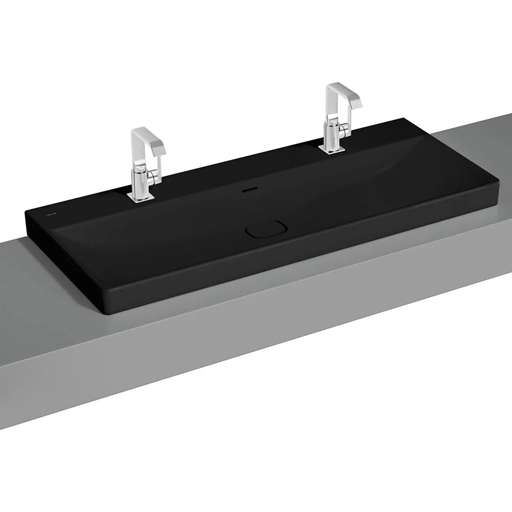 Vitra Metropole 120x47 Cm Mat Siyah Çanak Lavabo - 7530B483-7213