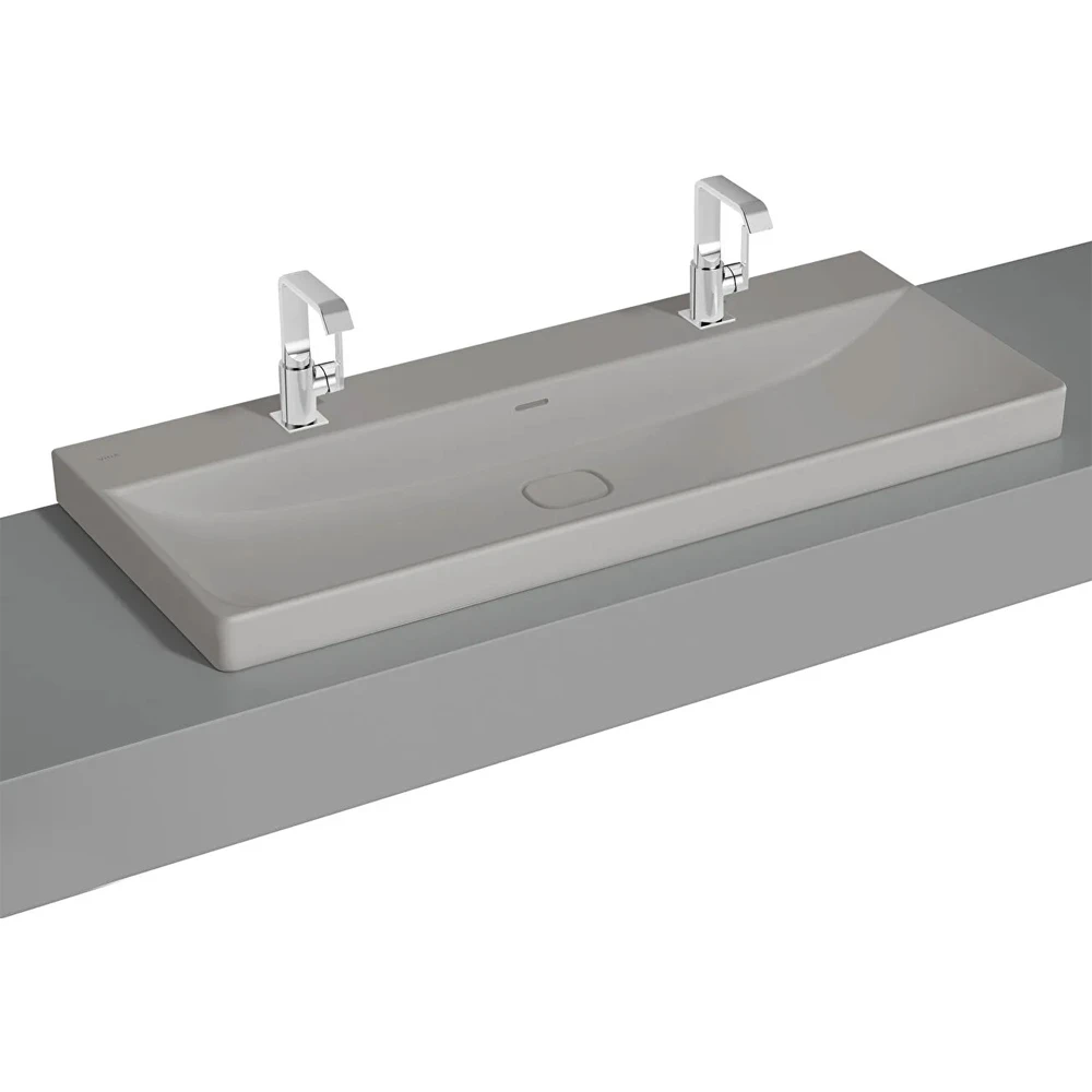 Vitra Metropole 120x47 Cm Mat Taş Gri Çanak Lavabo - 7530B476-7213