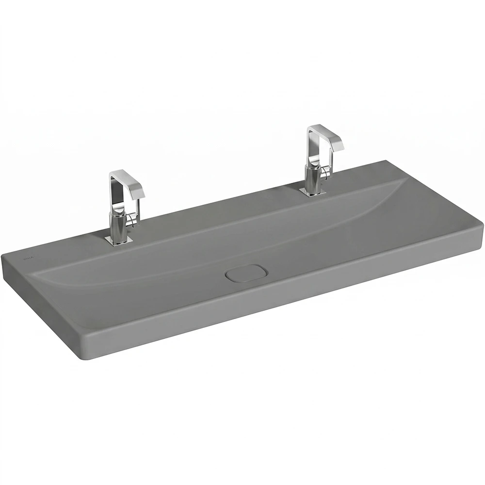 Vitra Metropole 120x47 Cm Mat Taş Gri Lavabo - 7530B476-0041