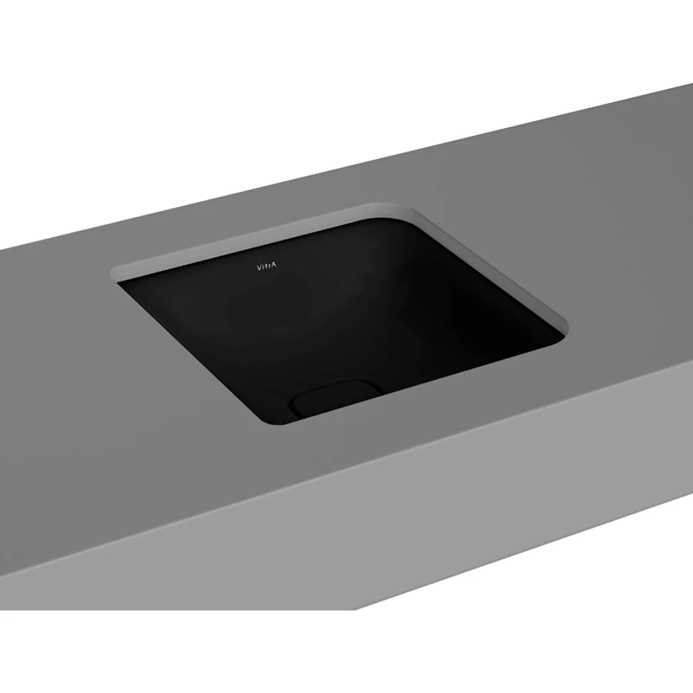 Vitra Metropole 40x40 Cm Mat Siyah Tezgahaltı Lavabo - 7533B483-1083