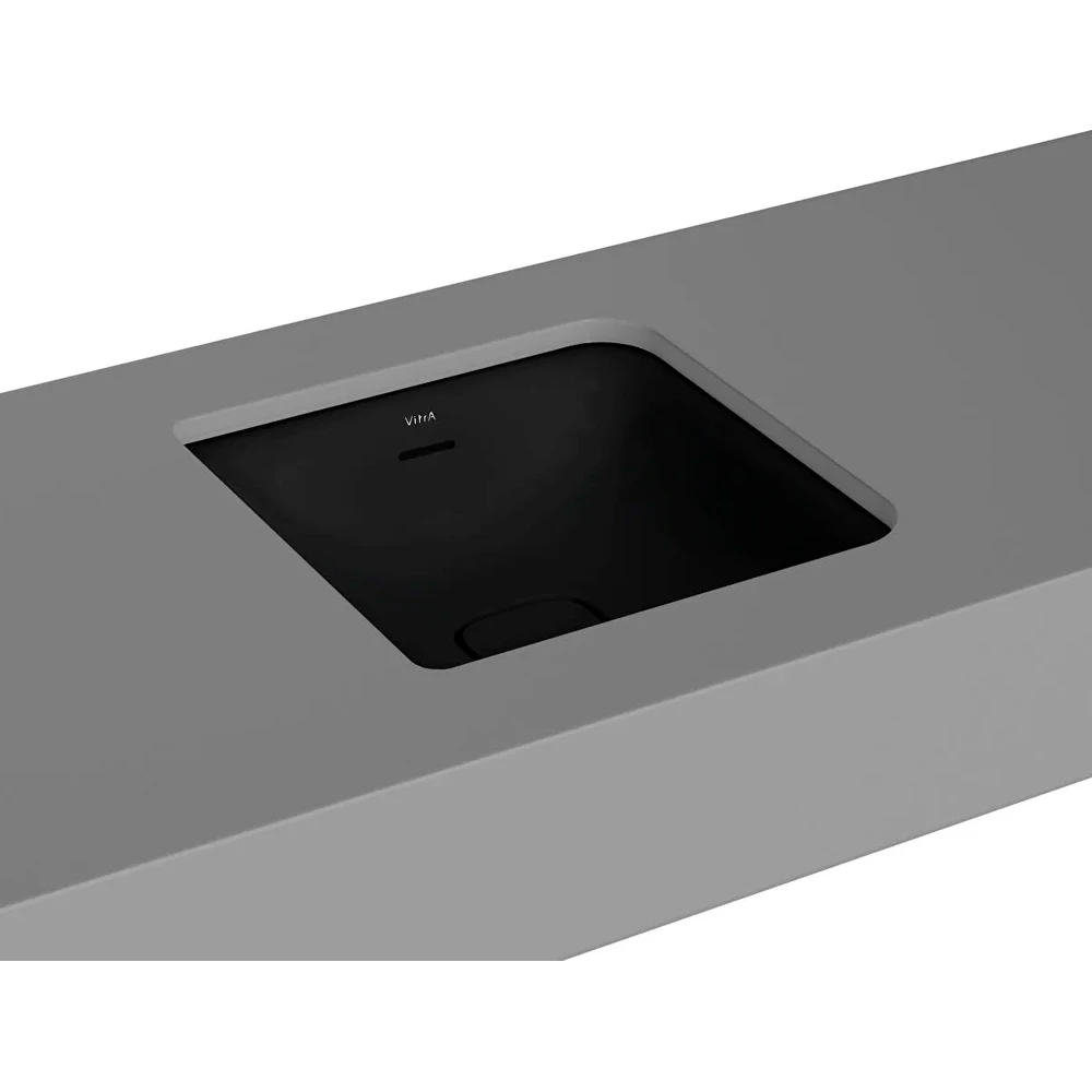 Vitra Metropole 40x40 Cm Mat Siyah Tezgahaltı Lavabo - 7533B483-7215