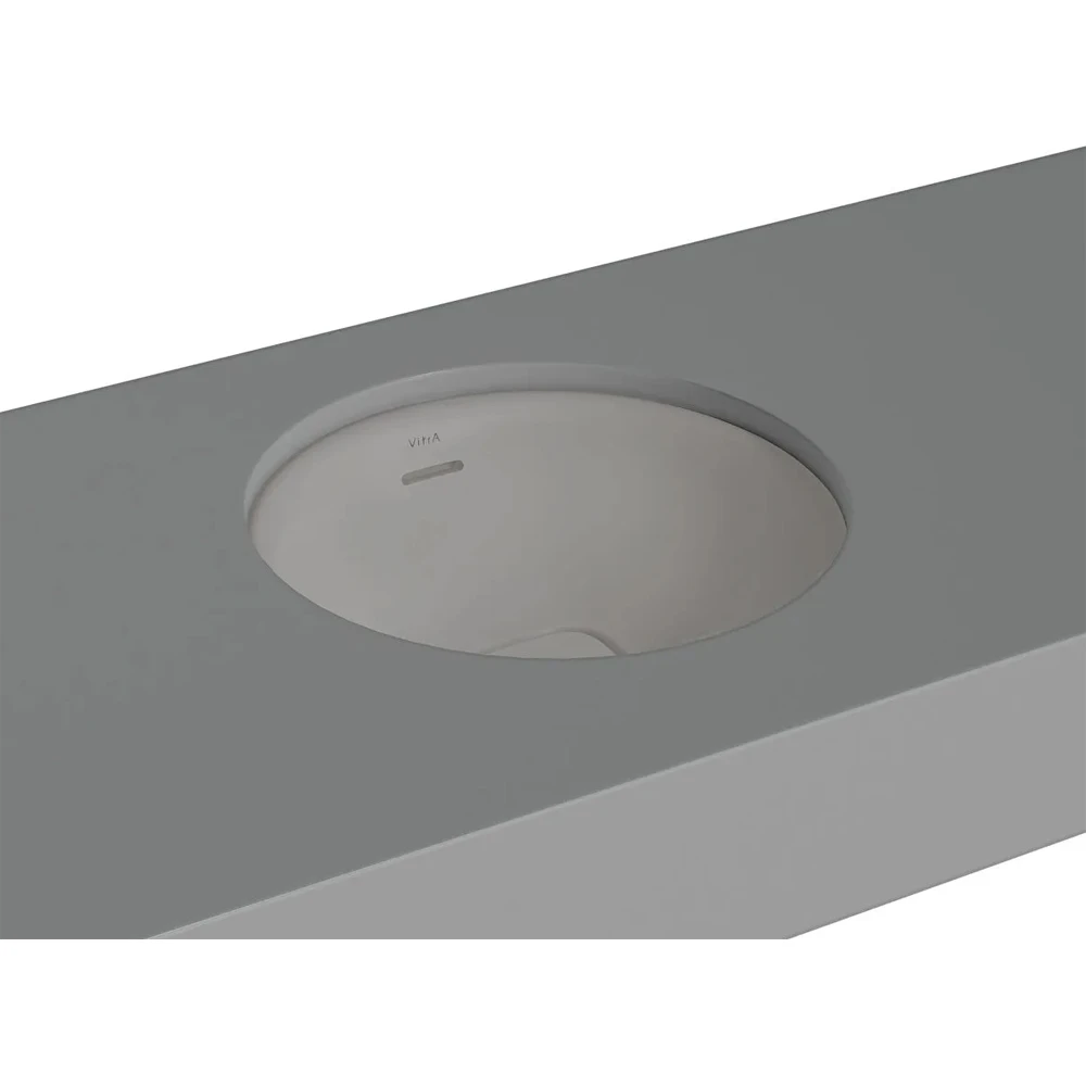 Vitra Metropole 40x40 Cm Mat Taş Gri Tezgahaltı Lavabo - 7532B476-7215