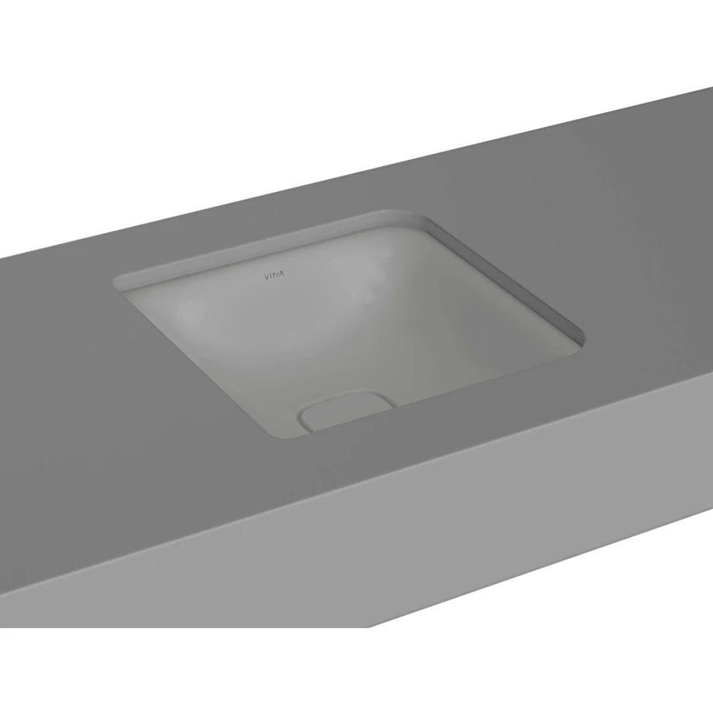 Vitra Metropole 40x40 Cm Mat Taş Gri Tezgahaltı Lavabo - 7533B476-1083