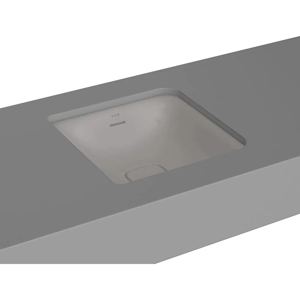Vitra Metropole 40x40 Cm Mat Taş Gri Tezgahaltı Lavabo - 7533B476-7215