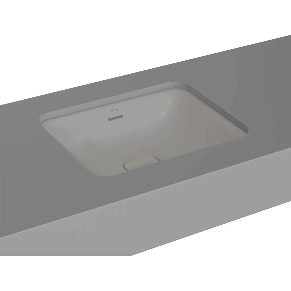Vitra Metropole 50x40 Cm Mat Taş Gri Tezgahaltı Lavabo - 7534B476-7215