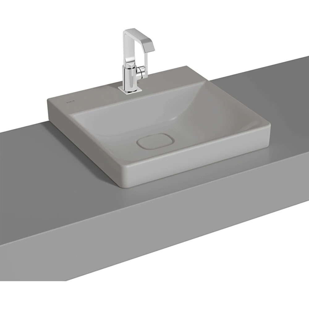 Vitra Metropole 50x47 Cm Mat Taş Gri Çanak Lavabo - 7525B476-0937