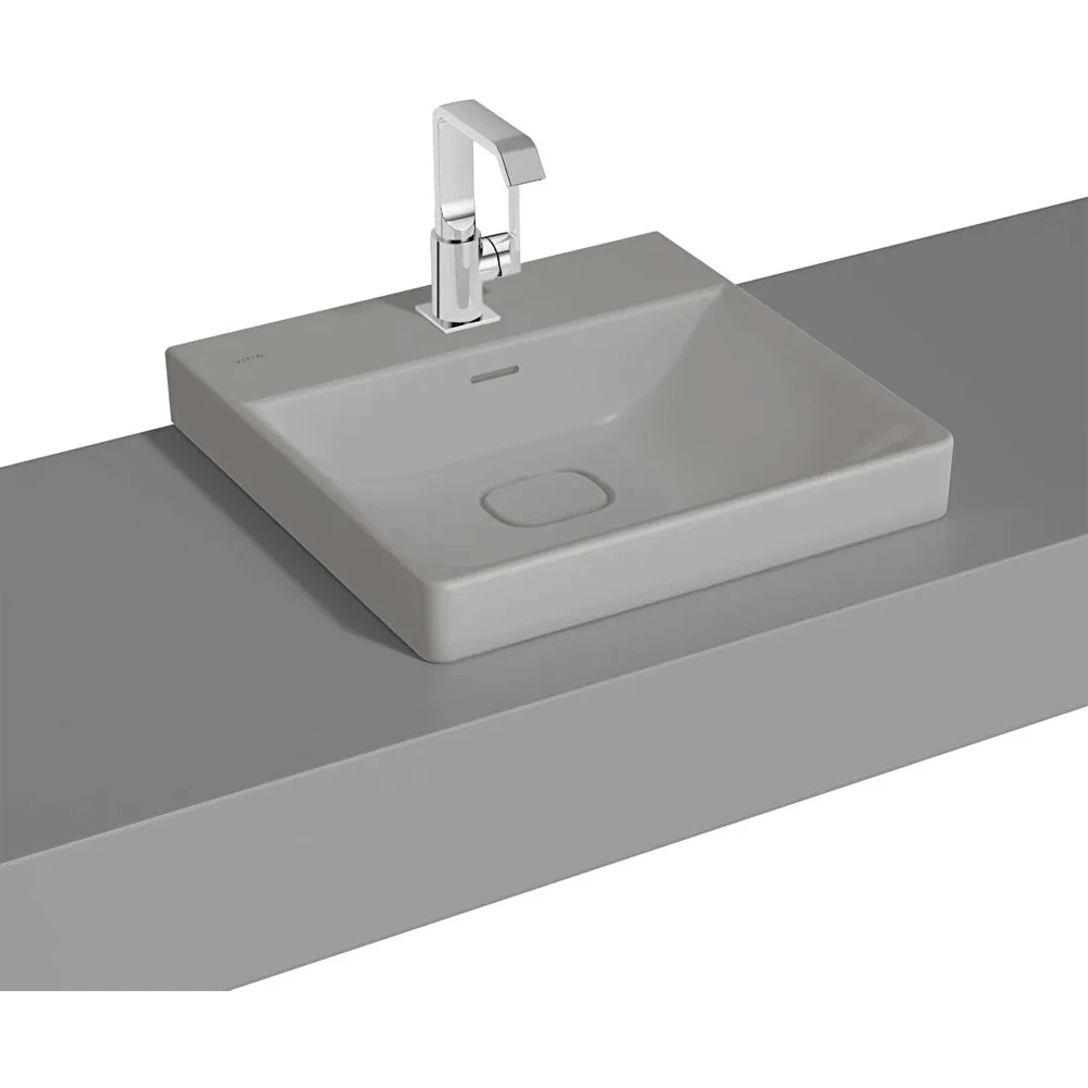 Vitra Metropole 50x47 Cm Mat Taş Gri Çanak Lavabo - 7525B476-7211