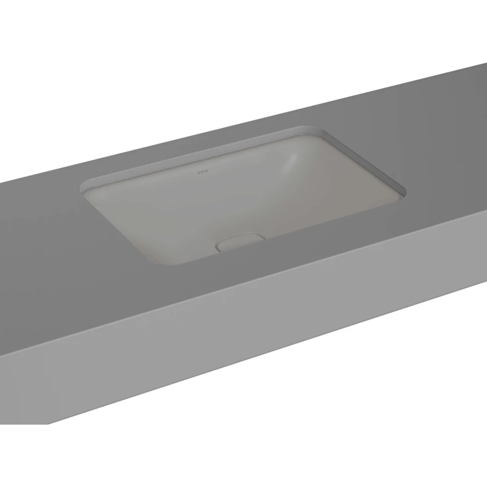 Vitra Metropole 60x40 Cm Mat Taş Gri Tezgahaltı Lavabo - 7535B476-1083